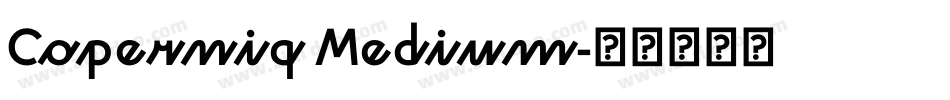 Coperniq Medium字体转换